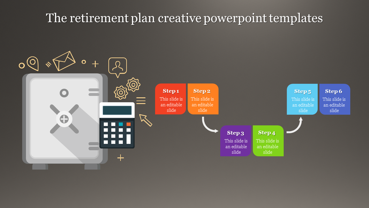 creative powerpoint templates-The retirement plan creative powerpoint templates